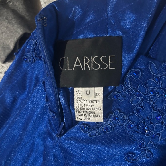 CLARICE PROM DRESS ROTAL BLUE SIZE 0 - Picture 3 of 10